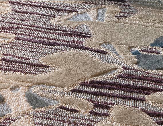 Hand Tufted Rug Closeup