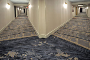 Intercontinental Miami intersecting hallway