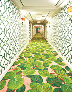 The Colony Hotel hallway